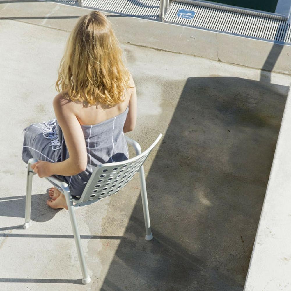 Vitra Landi Chair with woman in situ