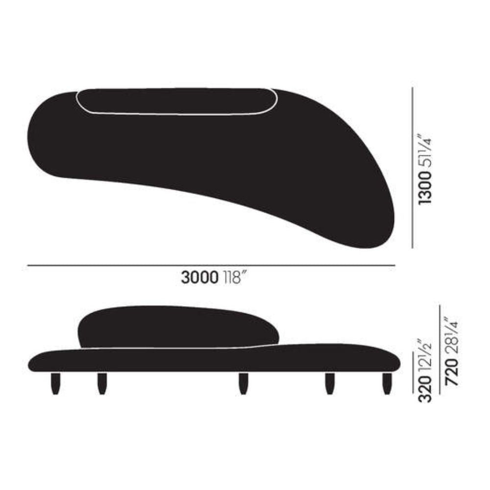 Vitra Noguchi Freeform Sofa Dimensions