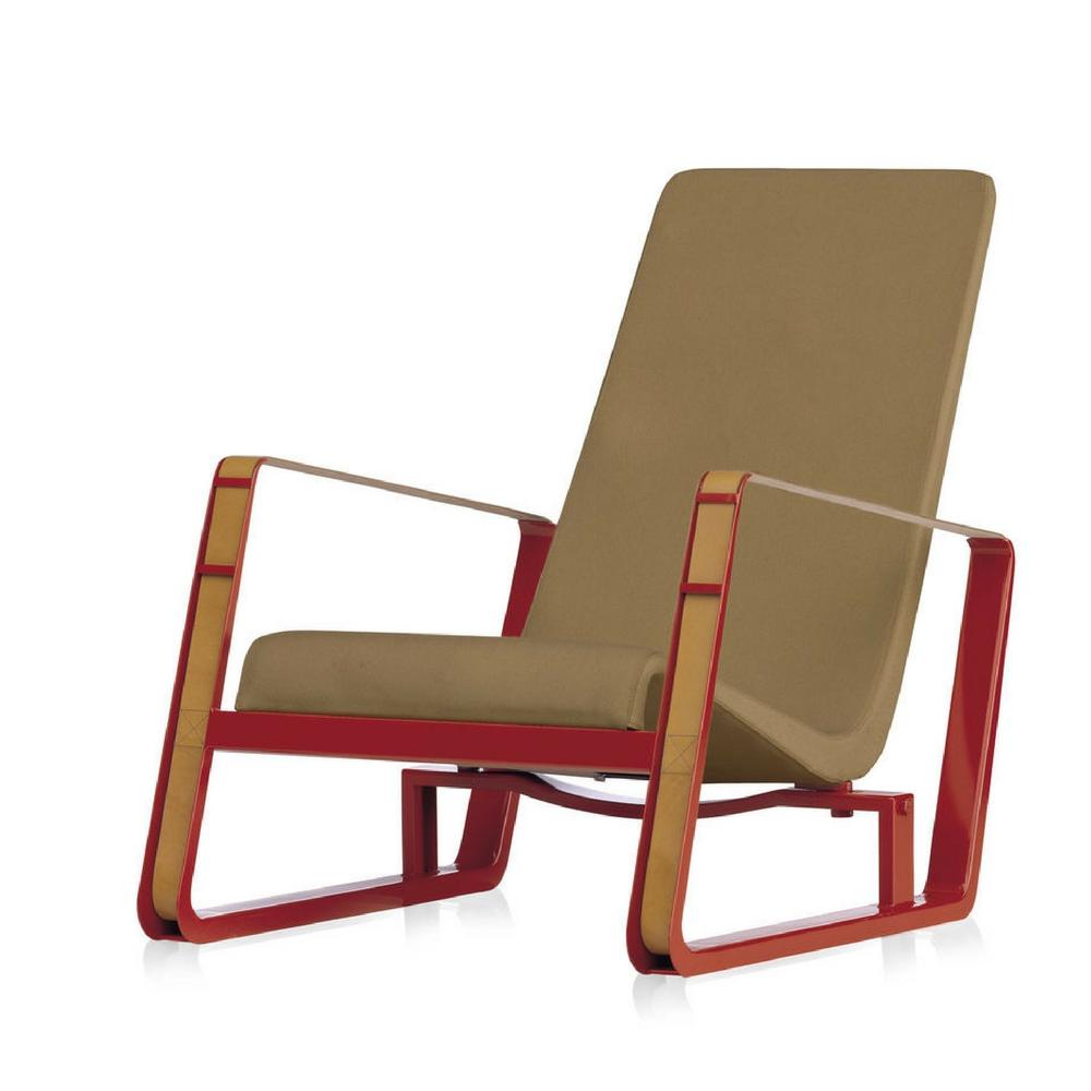 Vitra Prouvé Cité Arm Chair Japanese Red Base