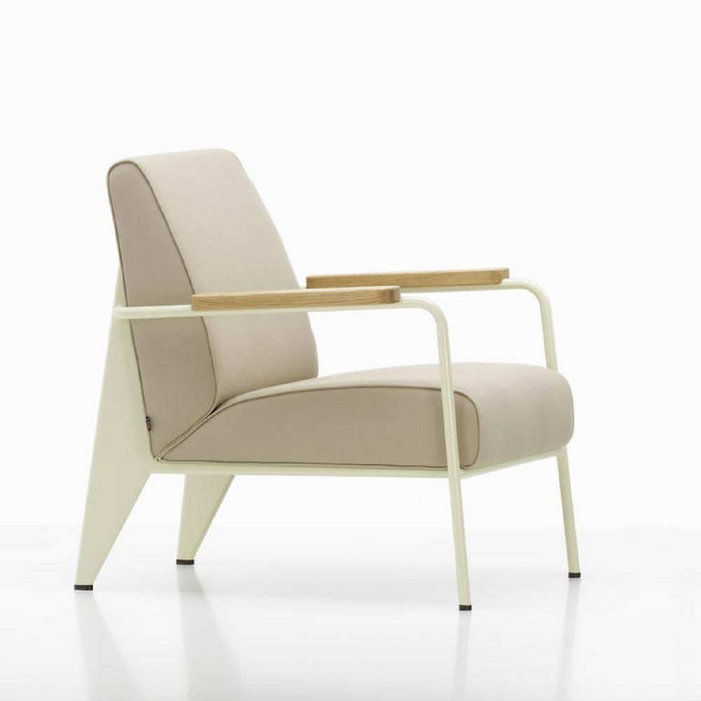 Vitra Prouvé Fauteuil de Salon Beige Side