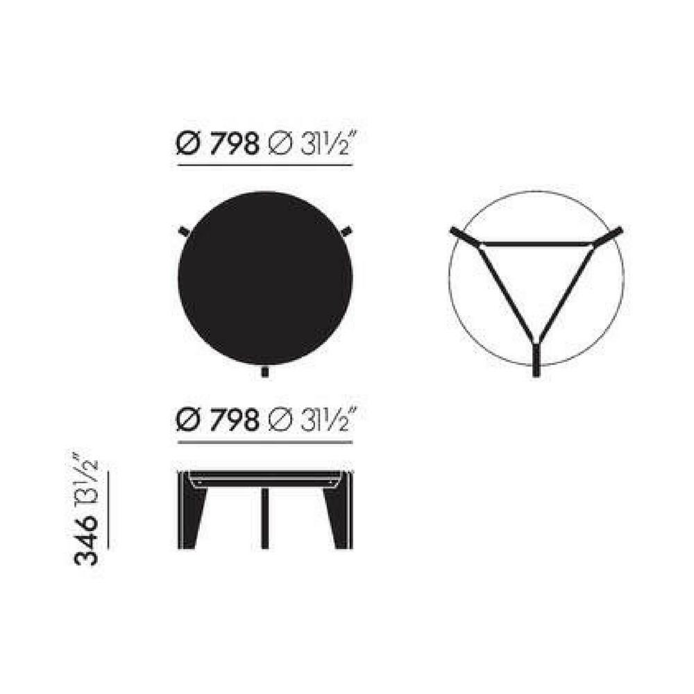 Vitra Prouve Gueridon Bas Table