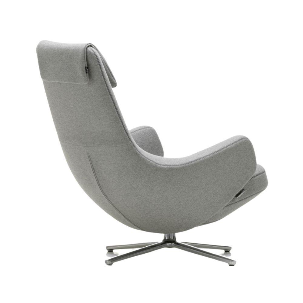 Vitra Repos by Antonio Citterio in Cosy Pebble Grey Angled Back