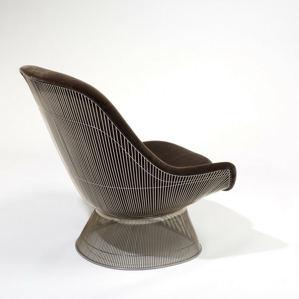 Backside of Warren Platner's Easy Chair with Knoll Velvet Upholstery from Knoll