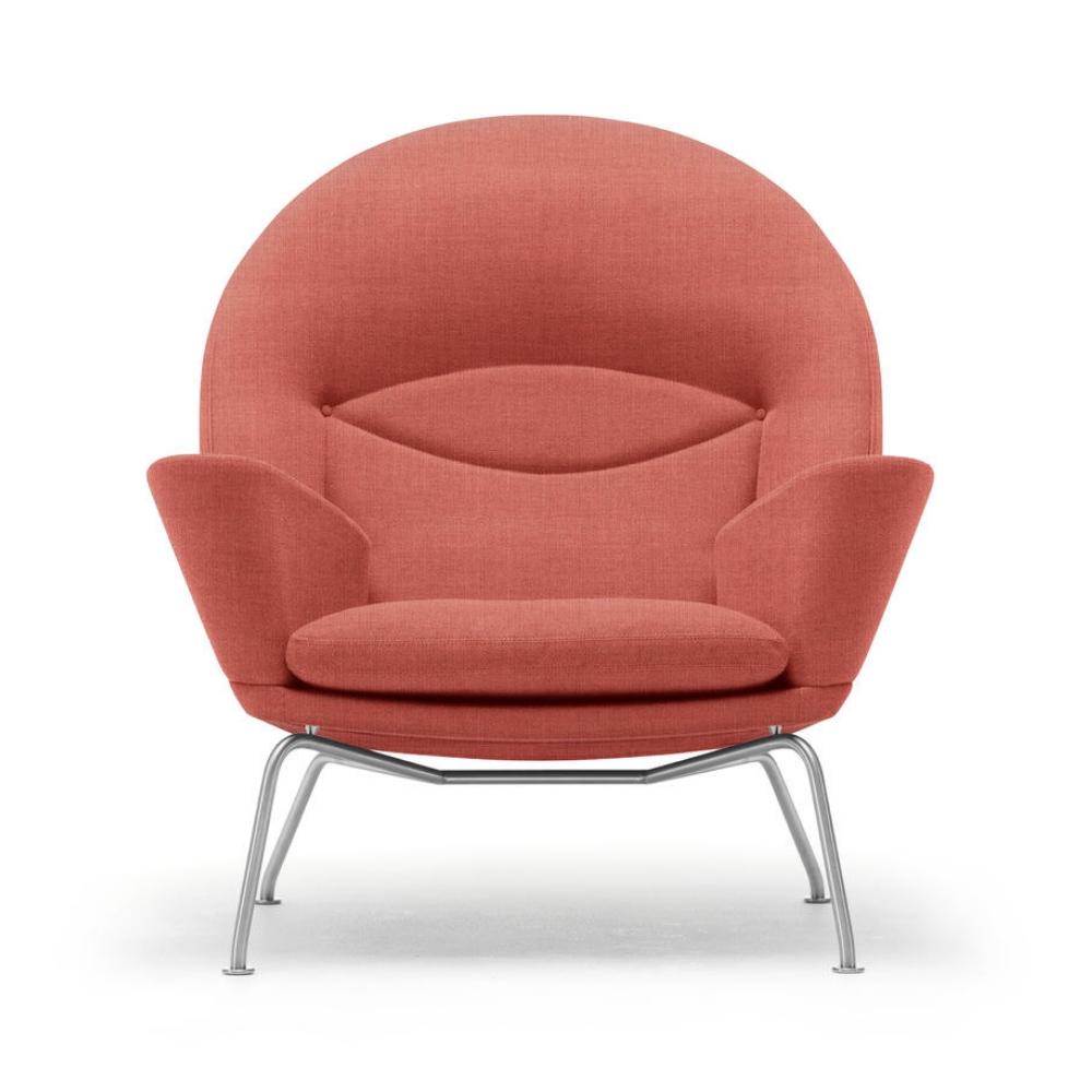 Hans Wegner Oculus Chair CH468 Carl Hansen & Son Coral Canvas 566