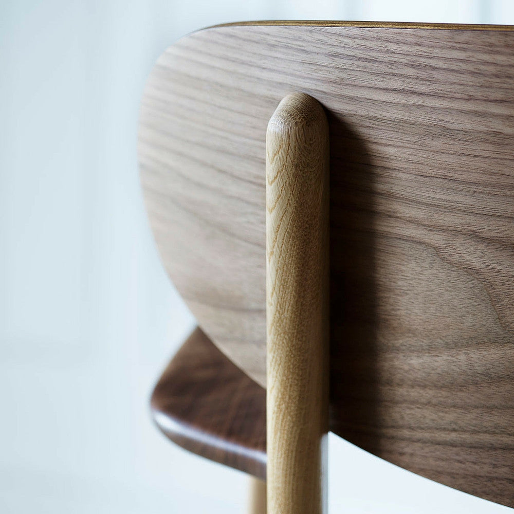 Wegner CH26 Dining Chair Walnut Backrest Detail