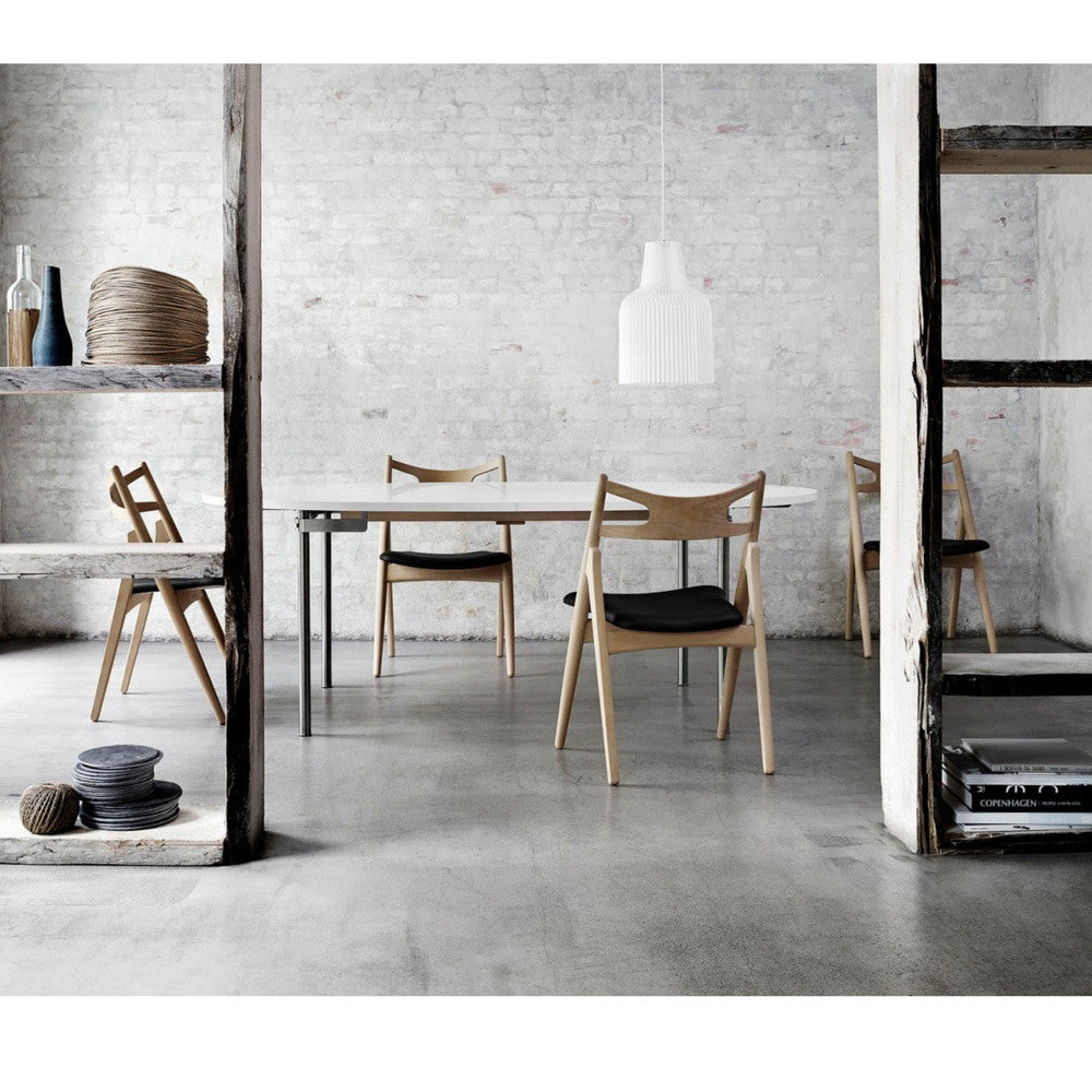 Wegner Sawbuck Chair CH29 in room Carl Hansen & Son