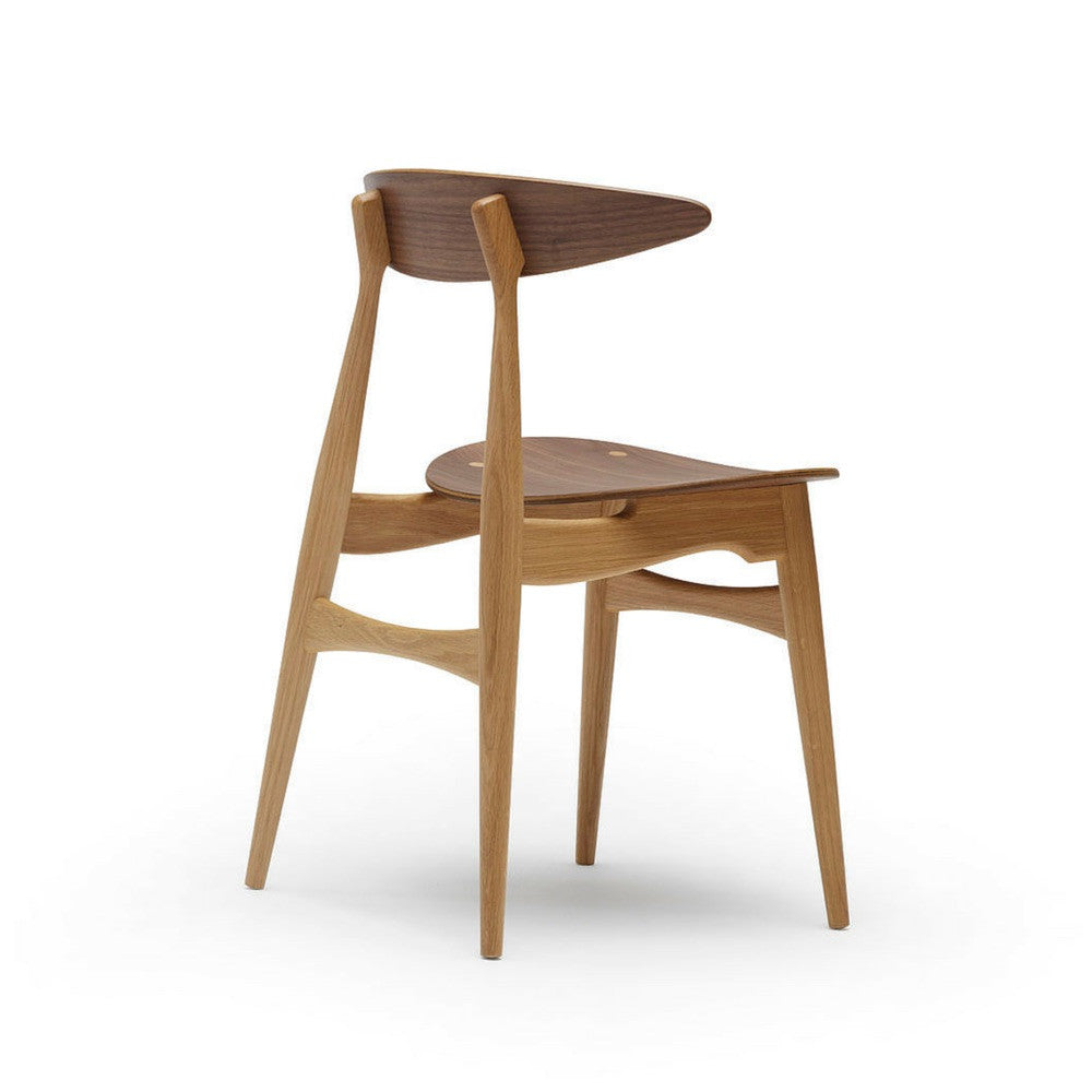 Wegner CH33 Chair Walnut Oak Back Carl Hansen and Son