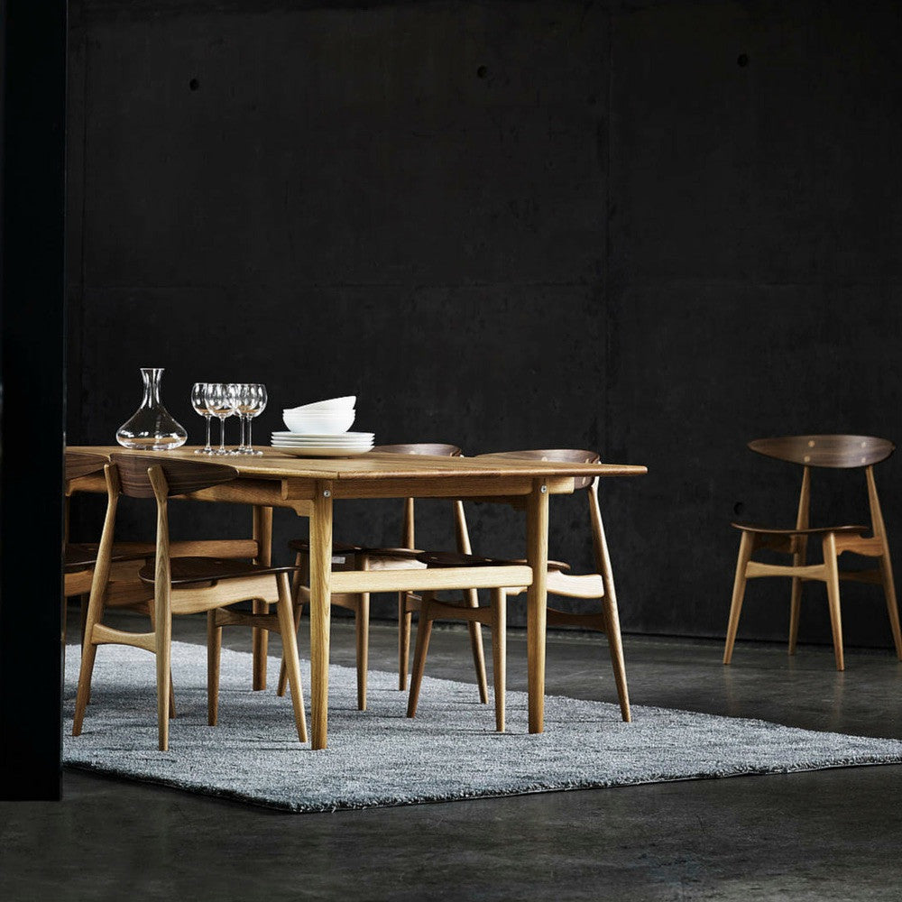 Wegner CH33 Chairs Walnut Oak in Dining Room Carl Hansen and Son