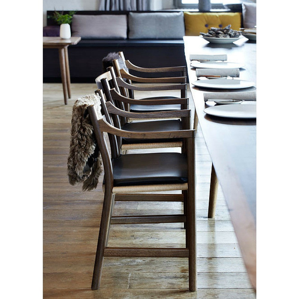 Wegner CH46 Chairs  in Noma Copenhagen Side View Carl Hansen and Son