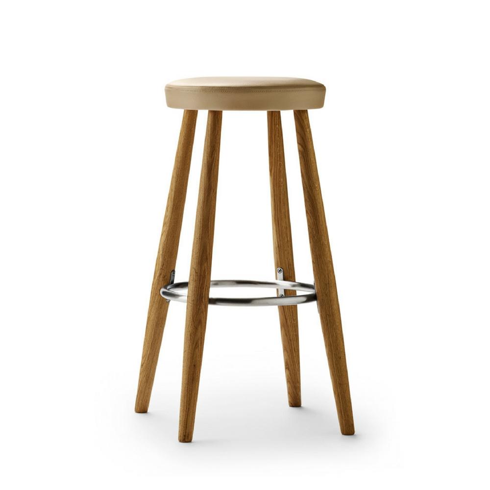Wegner CH56 Barstool and CH58 Counterstool in Thor 310 Leather