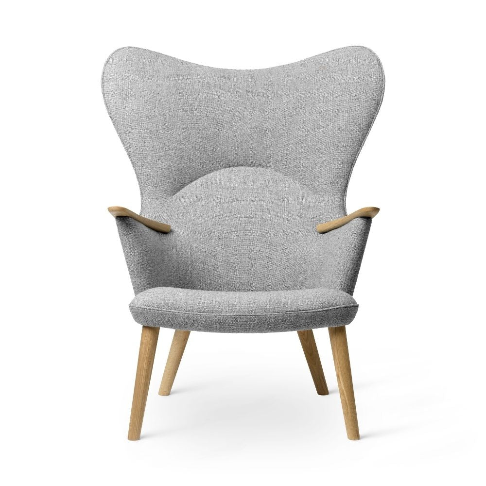 Wegner CH78 Mama Bear Chair Grey Hallingdal 130 Front by Carl Hansen