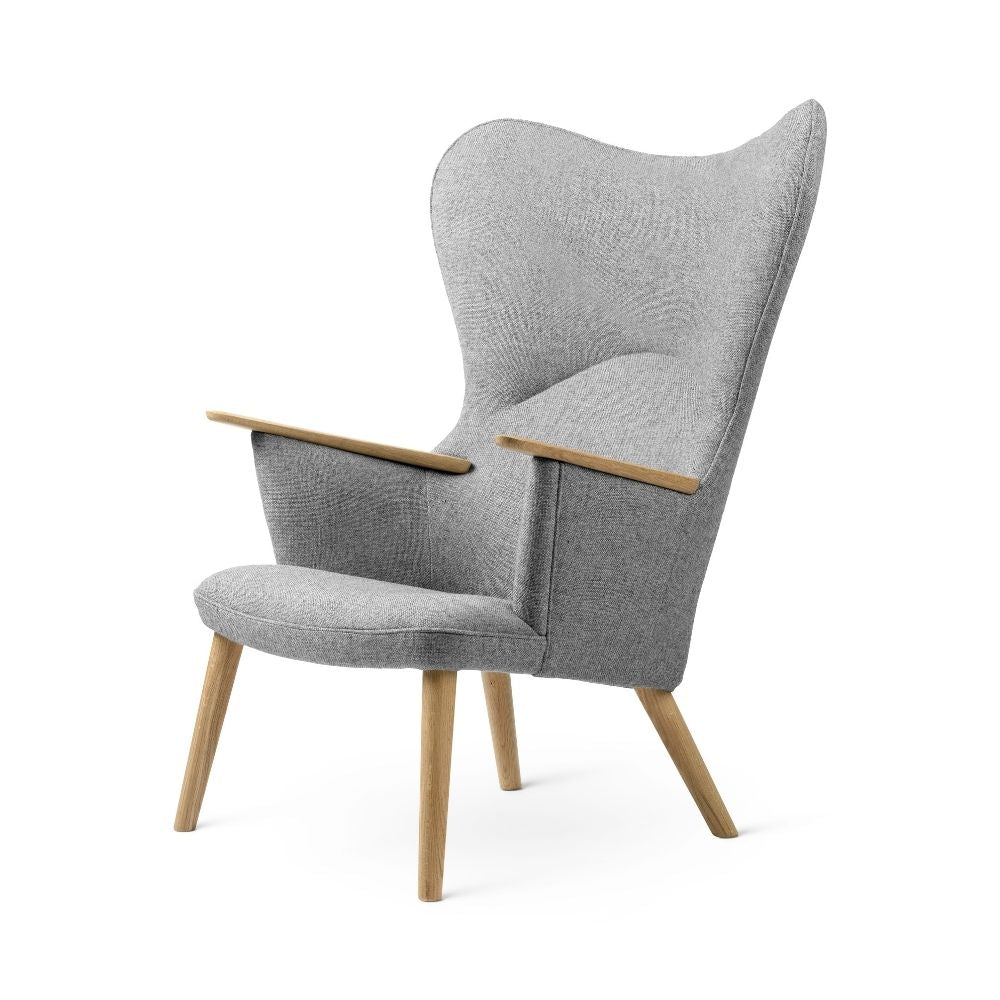 Wegner CH78 Mama Bear Chair Grey Hallingdal 130 by Carl Hansen