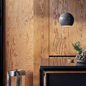 And Tradition VP6 Topan Pendant Grey Beige in Kitchen