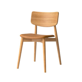 bruunmunch Chiara Dining Chair with Davos Brandy Leather Seat by Says Who