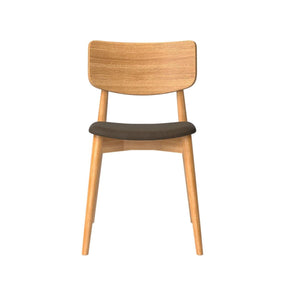bruunmunch Chiara Dining Chair with Davos Umbra Leather Seat by Says Who