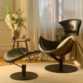 bruunmunch Lobster Ottoman and Chair in Copenhagen Living Room Golden Hour