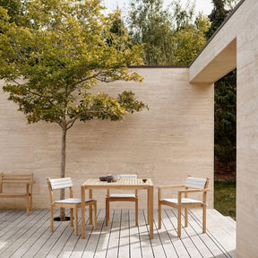 Carl Hansen Alfred Homann Teak Outdoor Dining Collection by Tree