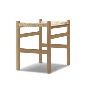 Carl Hansen Wegner CH53 Foot Stool by Hans Wegner Oak Soap Angled