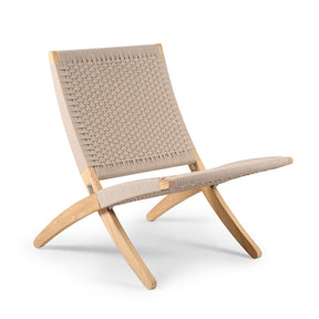 Carl Hansen Cuba Outdoor Chair Teak with Sesame Rope MG501