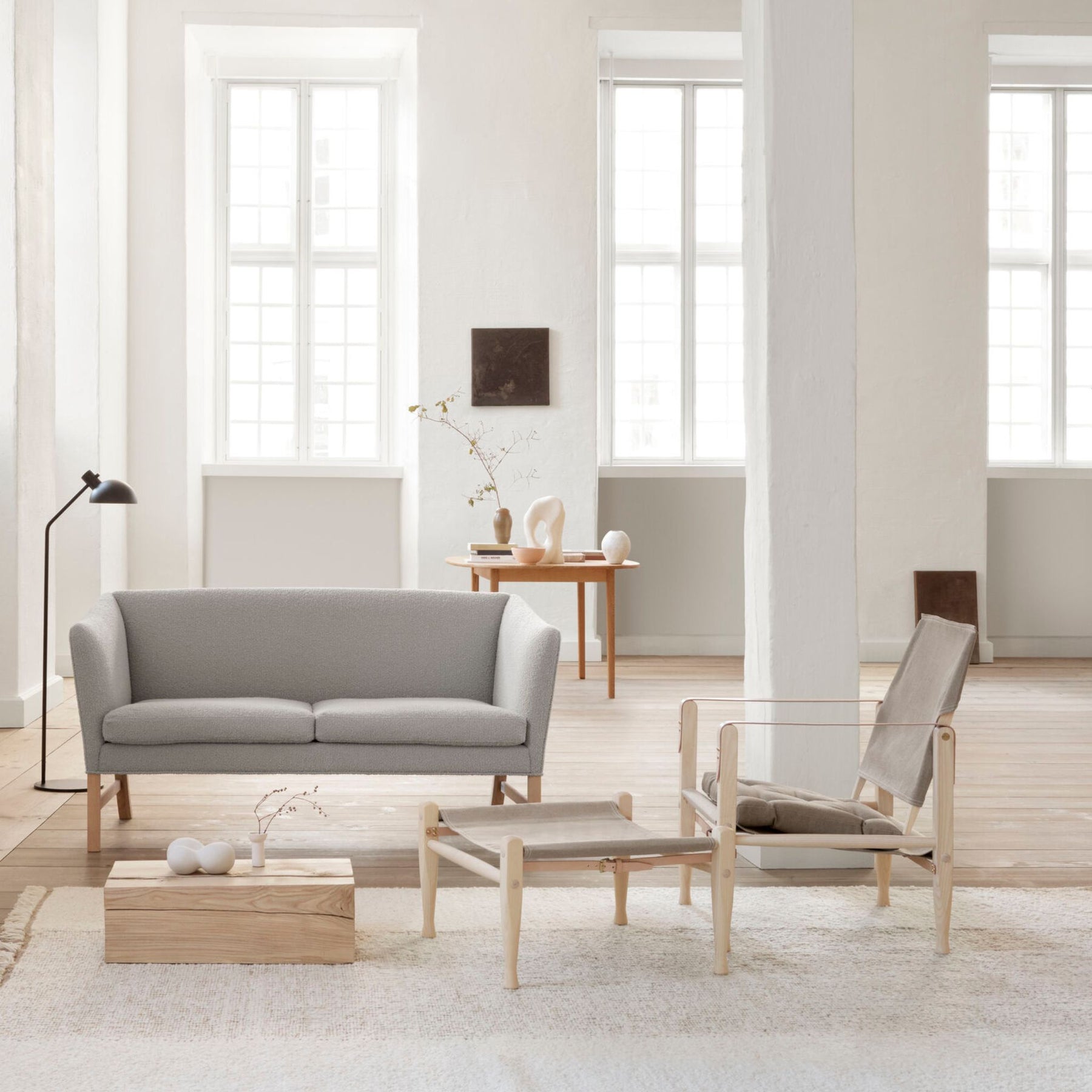 Carl Hansen Safari Chair and OW602 Sofa in Copenhagen Loft