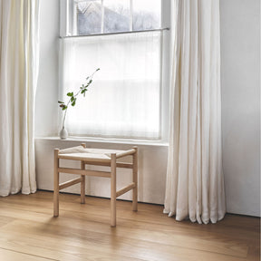 Carl Hansen Wegner CH53 Foot Stool by Hans Wegner in Danish House by Window