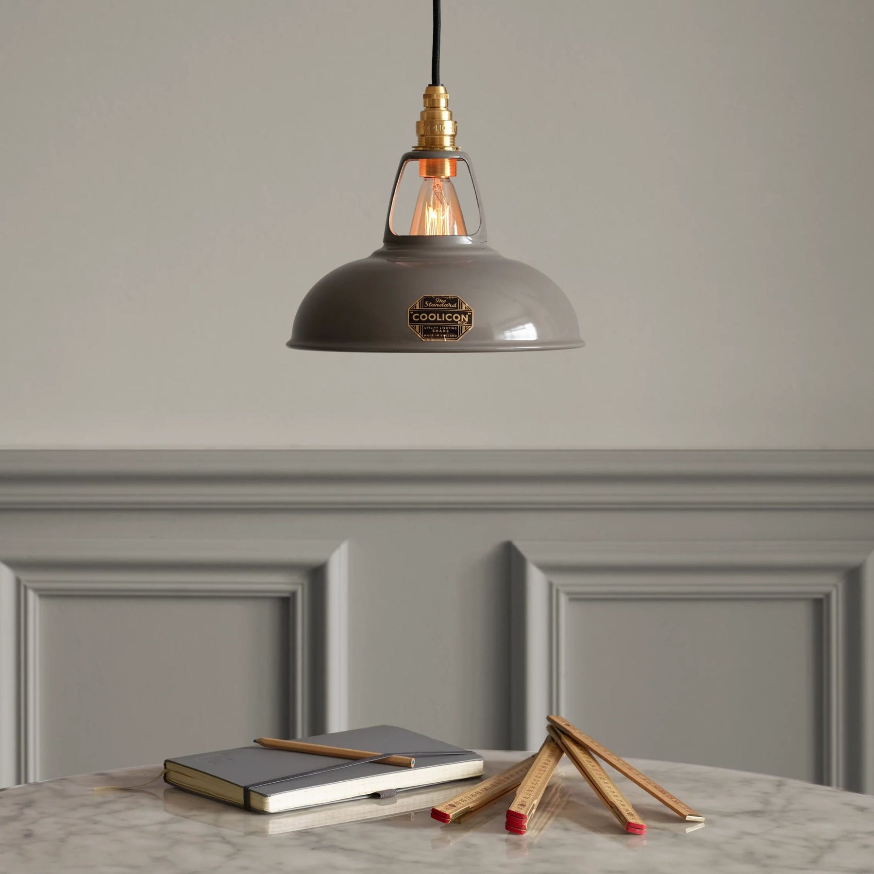 Coolicon Standard Original Grey Pendant in Kitchen