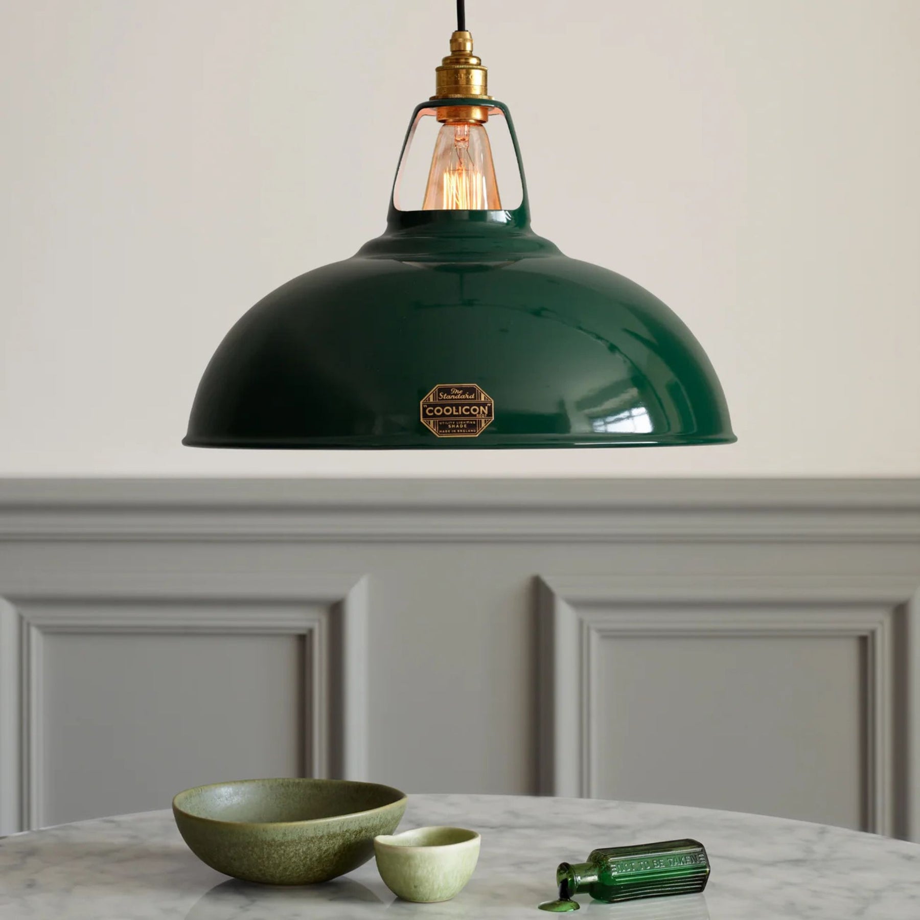Coolicon Standard Original Large Pendant Green in Kitchen