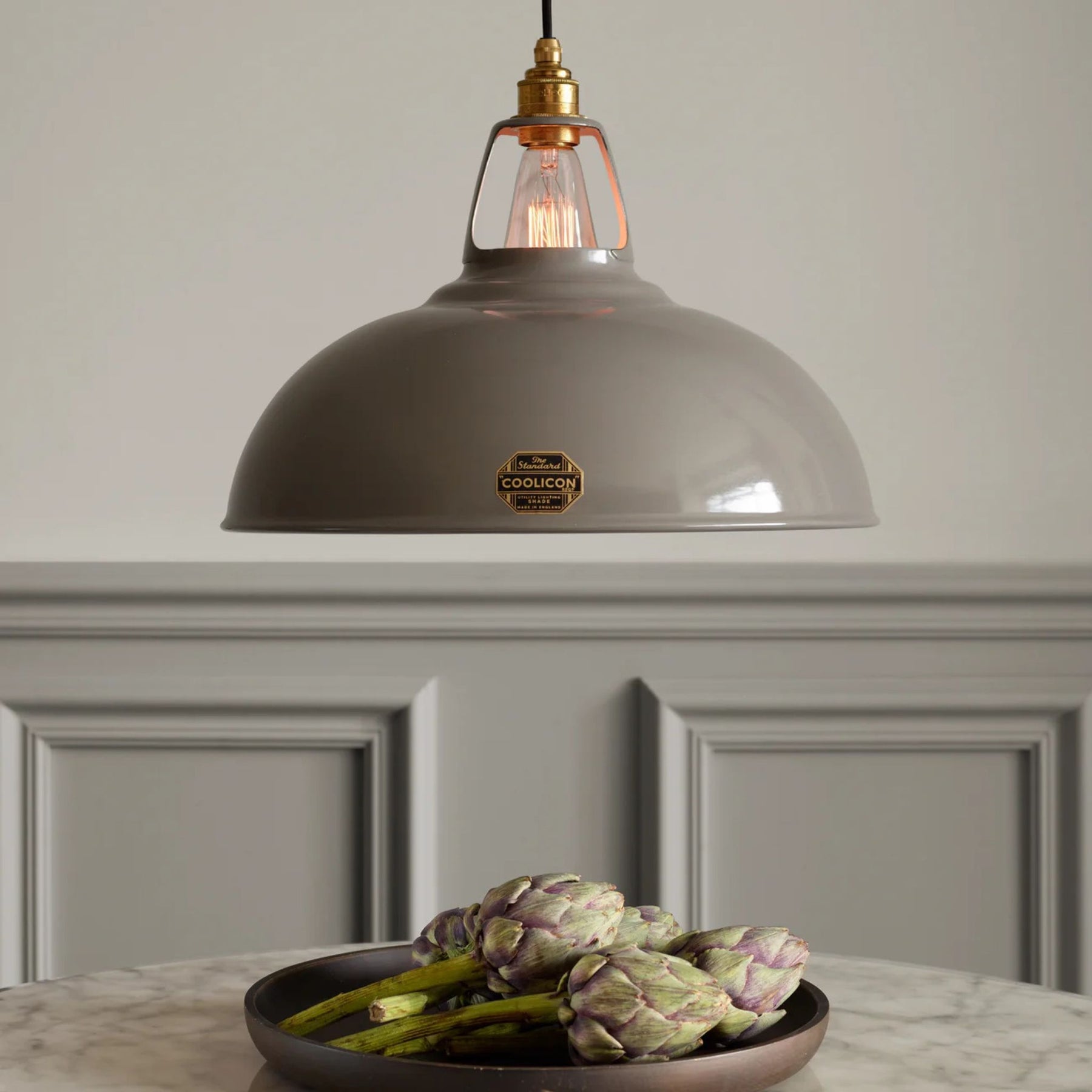 Coolicon Standard Original Large Pendant Grey in Kitchen