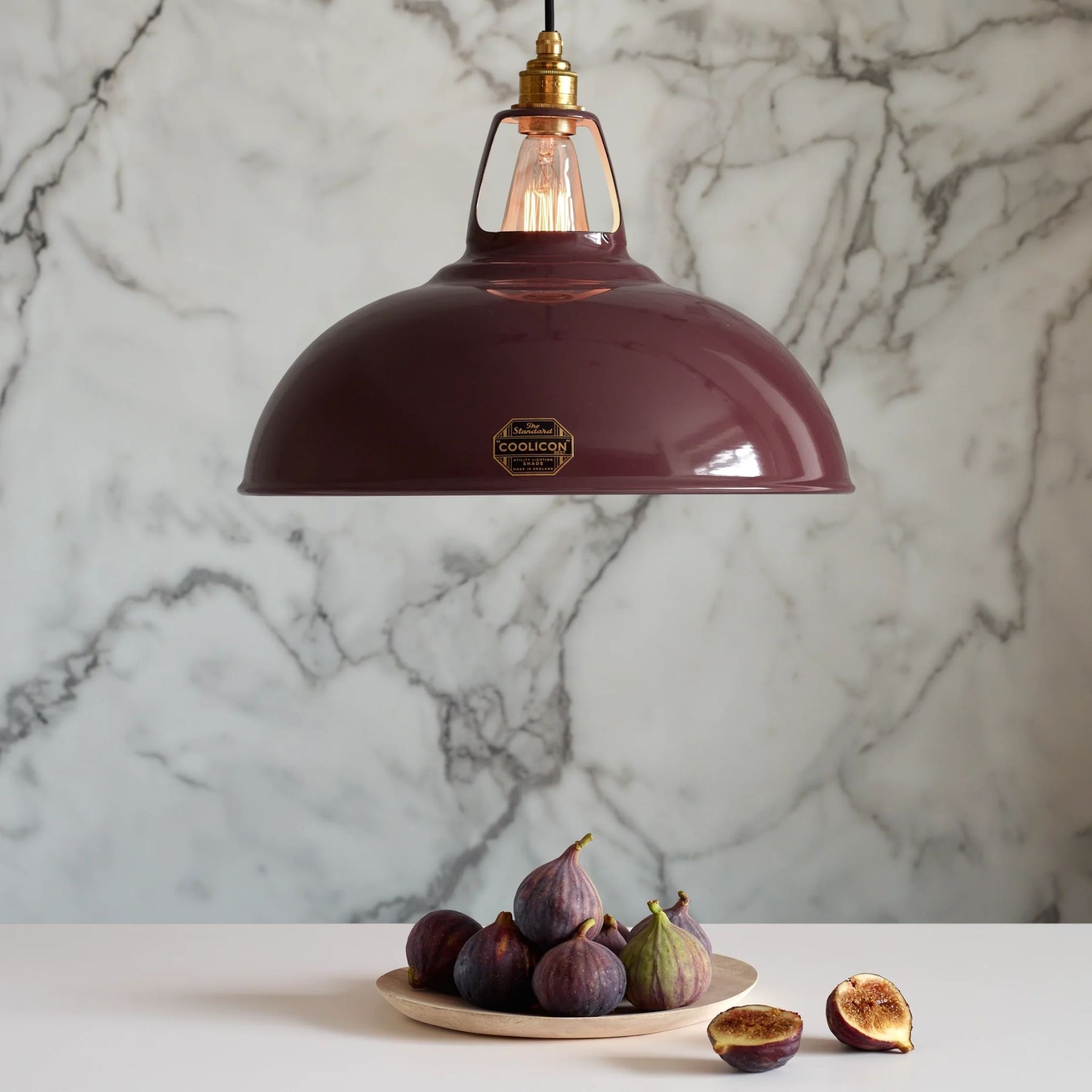 Coolicon Standard Original Large Metropolitan Pendant in Kitchen with Figs