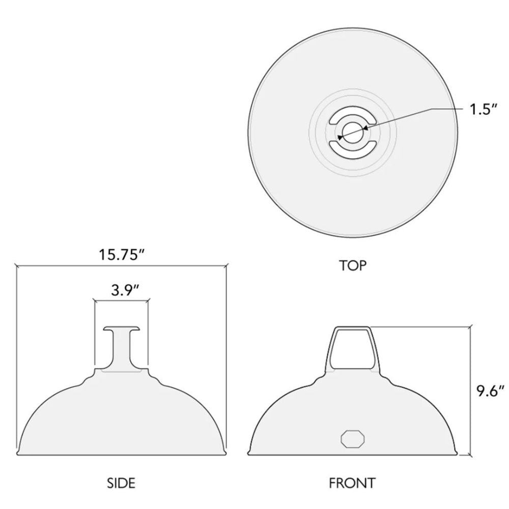 Coolicon Standard Original Large Pendant Dimensions