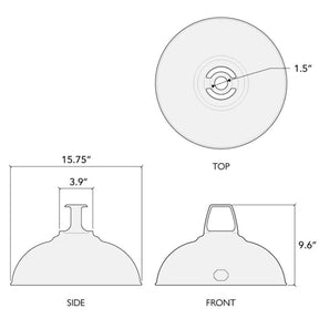 Coolicon Standard Original Large Pendant Dimensions