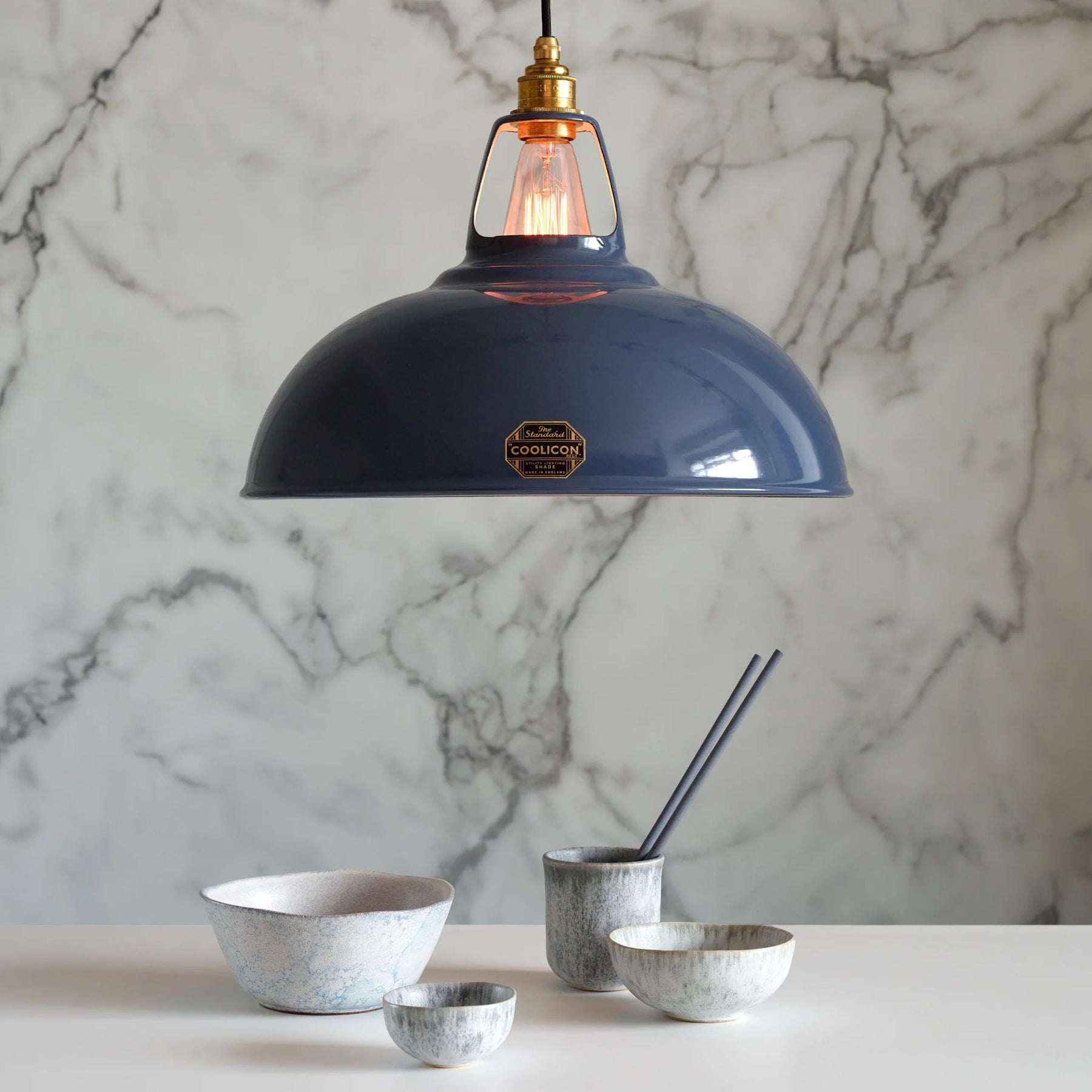 Coolicon Standard Original Large Selvedge Pendant in Kitchen 