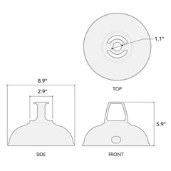 Coolicon Standard Original Pendant Dimensions