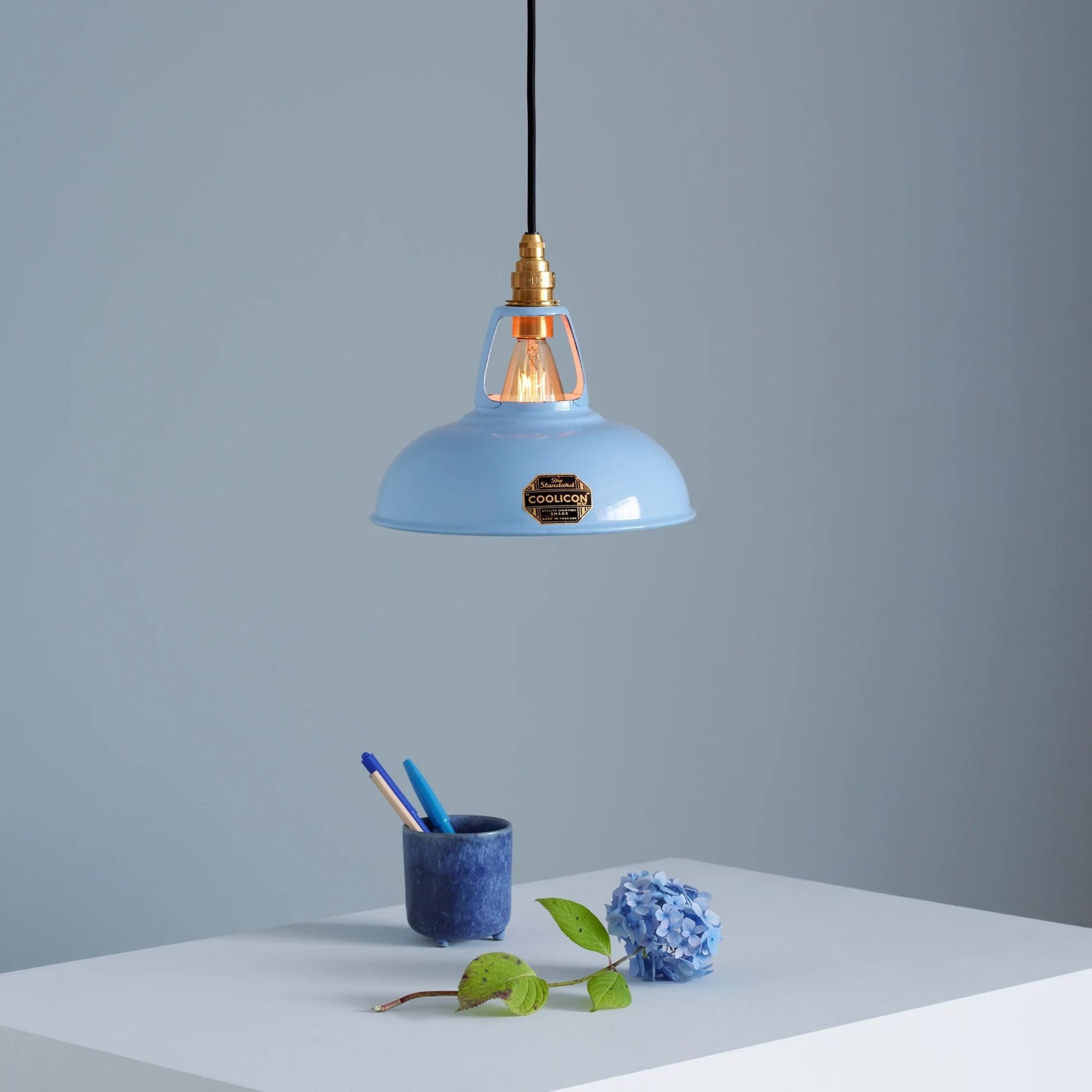 Coolicon Standard Original Powder Blue Pendant in Kitchen