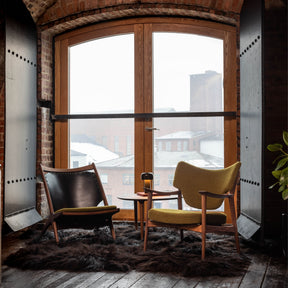 Eikund Veng Lounge Chair and Krysset Chair by Widow in Oslo Apartment