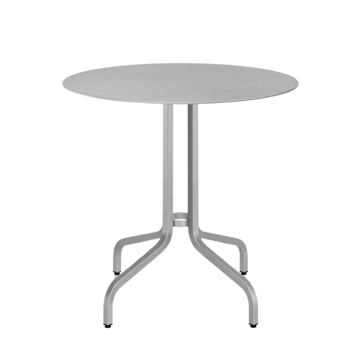 emeco 1-Inch cafe table brushed aluminum