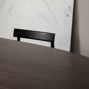 L.ercolani Pennon Table Walnut  by Norm Architects in Home Office with Lara Chair Top Detail