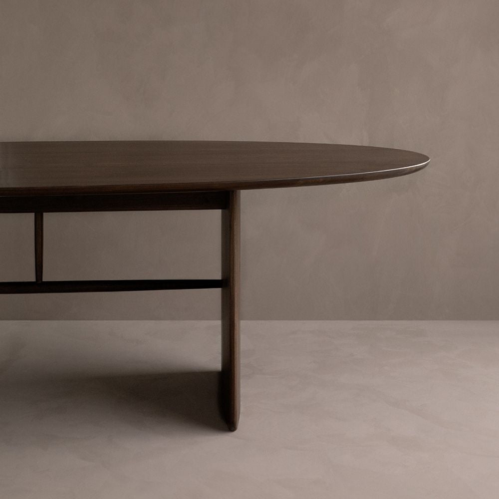 L.ercolani Pennon Dining Table Walnut Styled