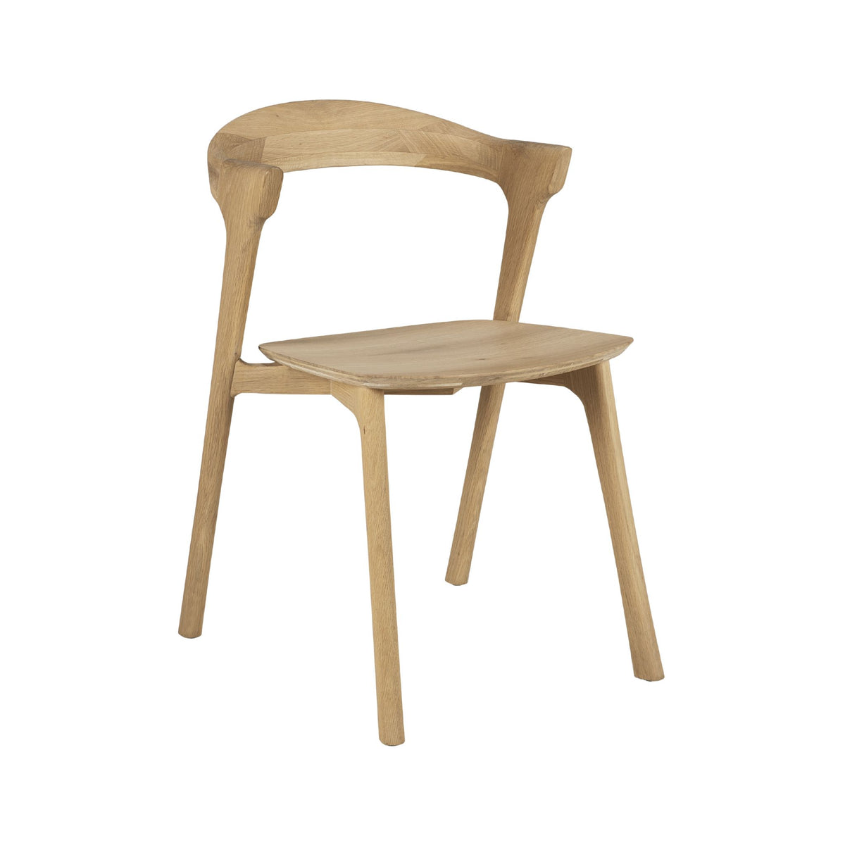 Ethnicraft Oak Bok Dining Chair Natural Oak Varnished 50073