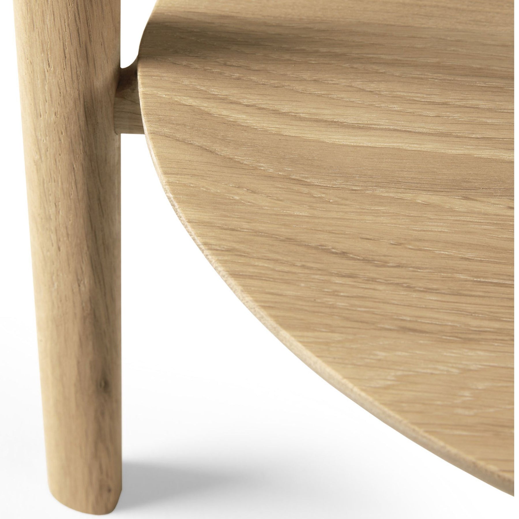 Ethnicraft Oak Bok Side Table Base Detail