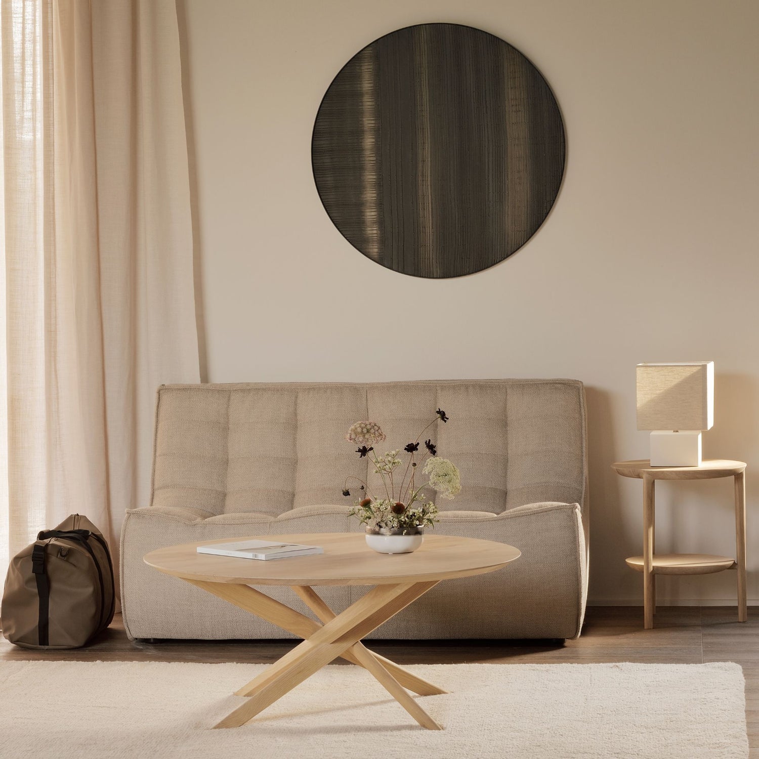 Ethnicraft Oak Bok Side Table