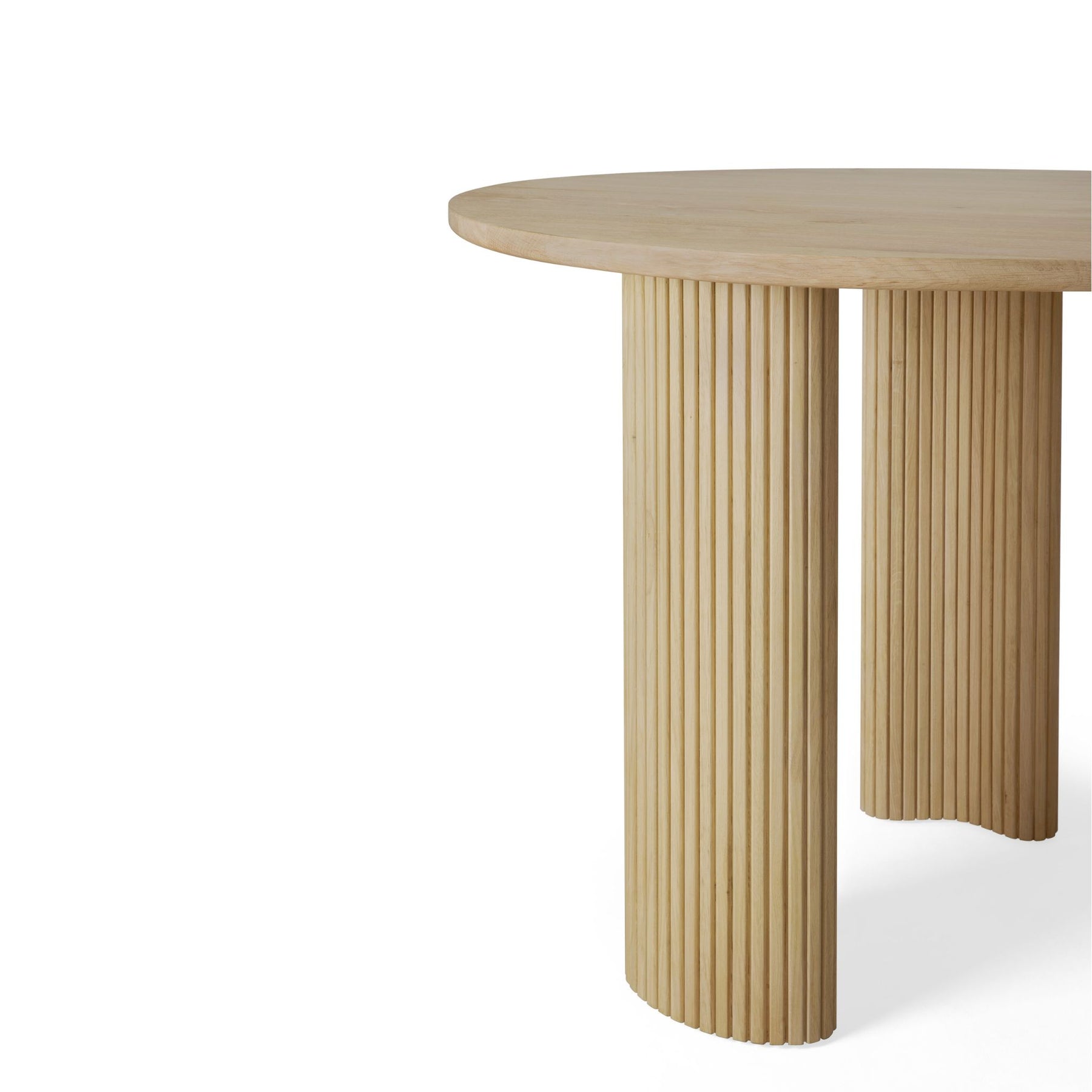 Ethnicraft Boomerang Desk Natural Varnished Oak 50794 Leg Detail