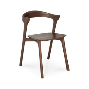 Ethnicraft dark brown teak dining chair 10686
