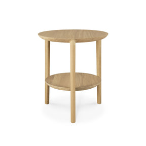 Ethnicraft Oak Bok Side Table 51501 Front