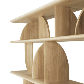 Ethnicraft Oak Geometric Rack Angled Detail