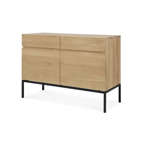 Ethnicraft Oak Ligna Sideboard 2-Door 51114 Angled