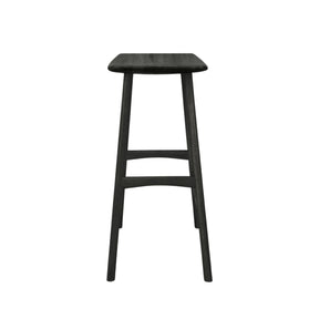 Ethnicraft Osso Counter Stool Black Oak 53045 Side