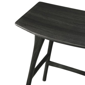 Ethnicraft Osso Counter Stool Black Oak 53045 Seat Detail