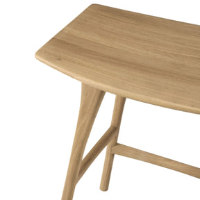 Ethnicraft Osso Counter Stool Natural Oak 53044 Seat Detail