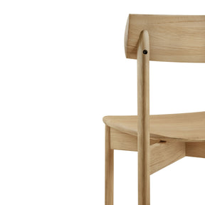 Ethnicraft Risu Dining Chair Oak Back Detail 50078